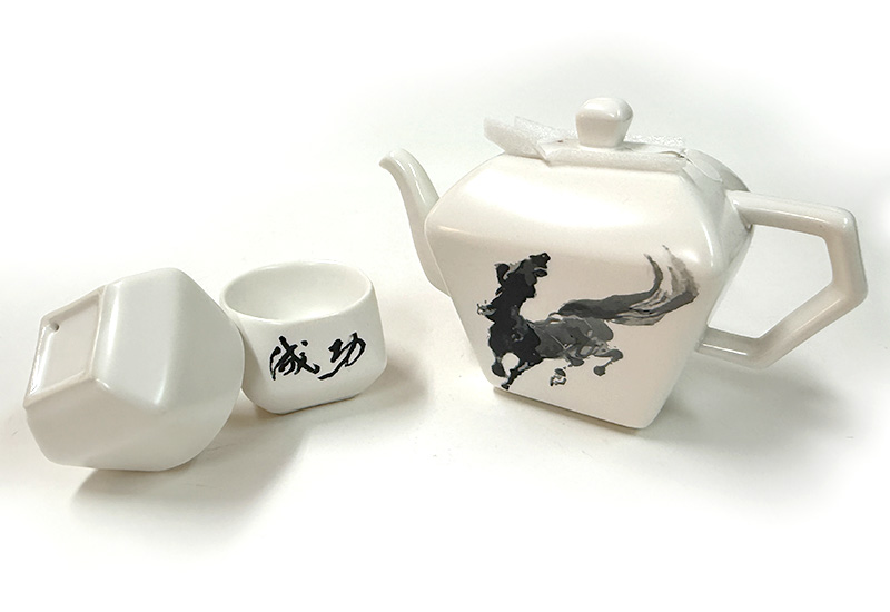 H6-馬到成功天燈茶具組(一壺二杯)